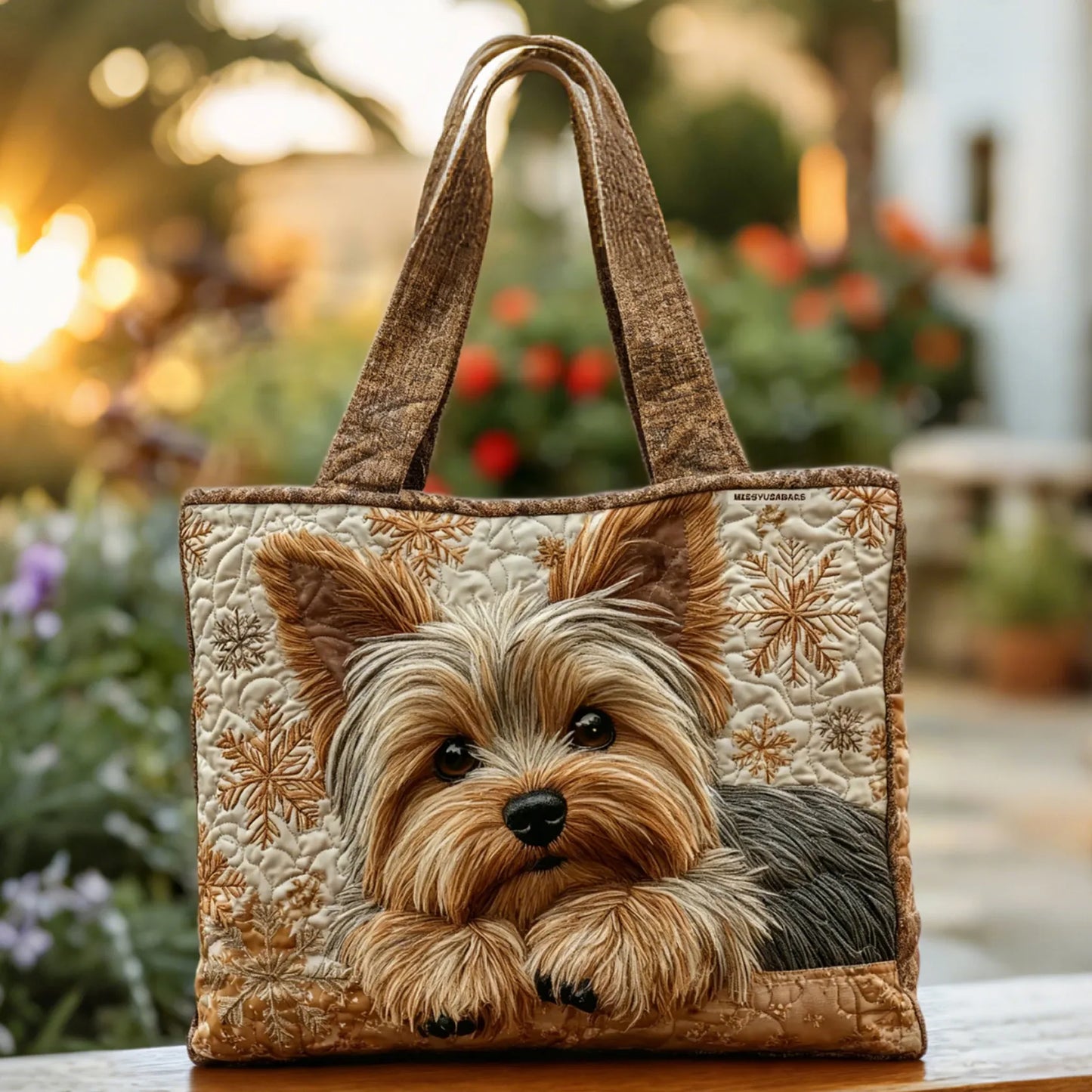 Sac «Yorkie» fait main «Brillant»