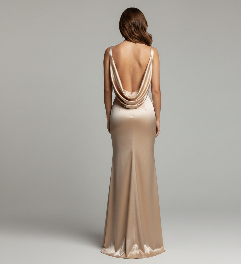 Vestido Esmeralda – corte sirena con escote en V