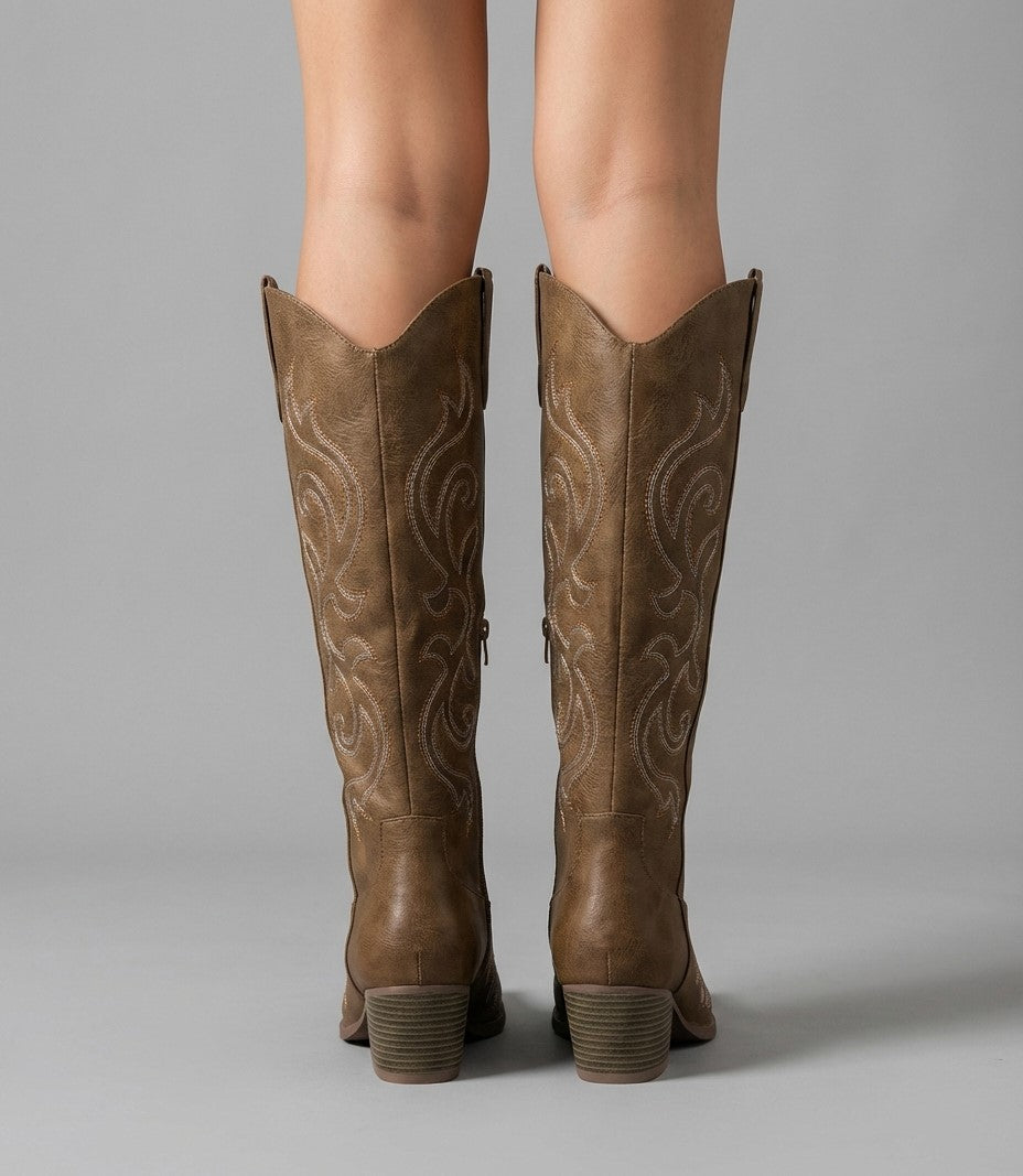 Bottes Western Brodées