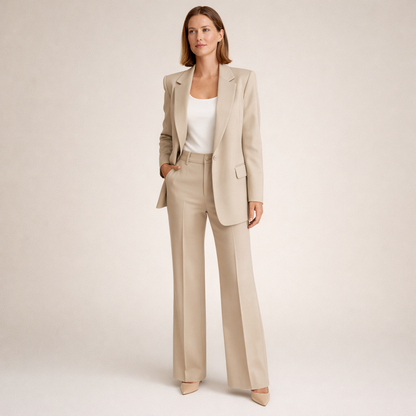 Vanessa | Ensemble élégant de costume avec pantalons évasés