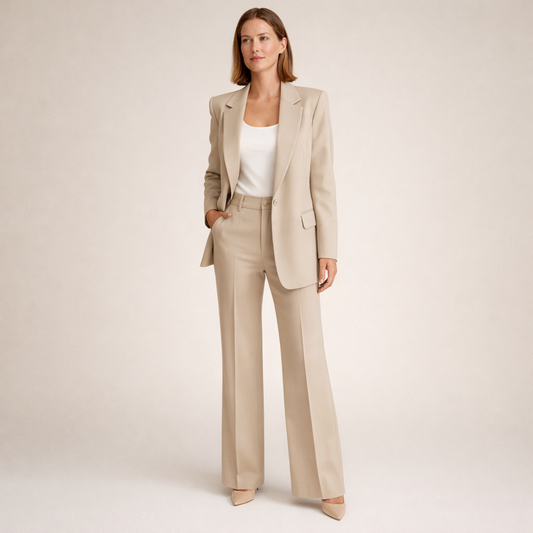 Vanessa | Ensemble élégant de costume avec pantalons évasés