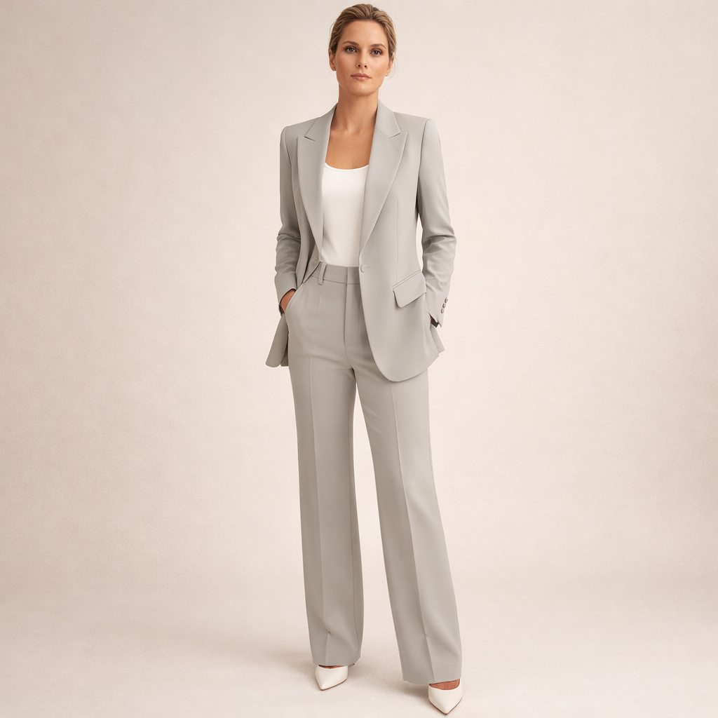 Vanessa | Ensemble élégant de costume avec pantalons évasés