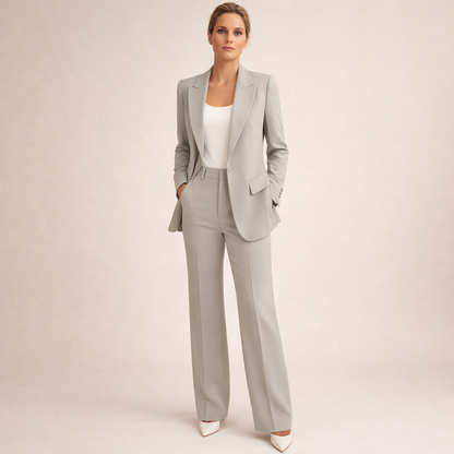 Vanessa | Ensemble élégant de costume avec pantalons évasés