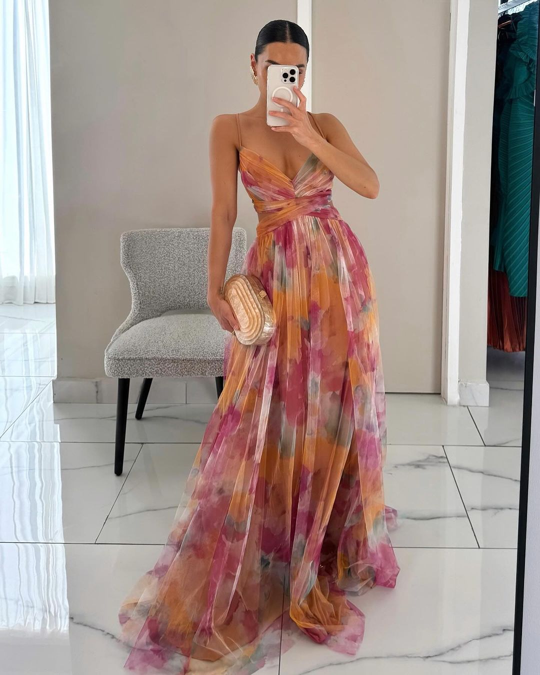 Robe longue Élégance florale ÉDITION LIMITÉE !