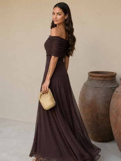 Robe Toledo de couleur marron