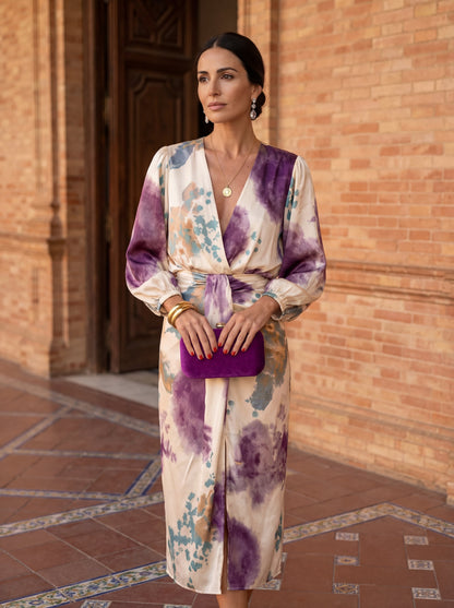 Valeria : robe à encolure en V