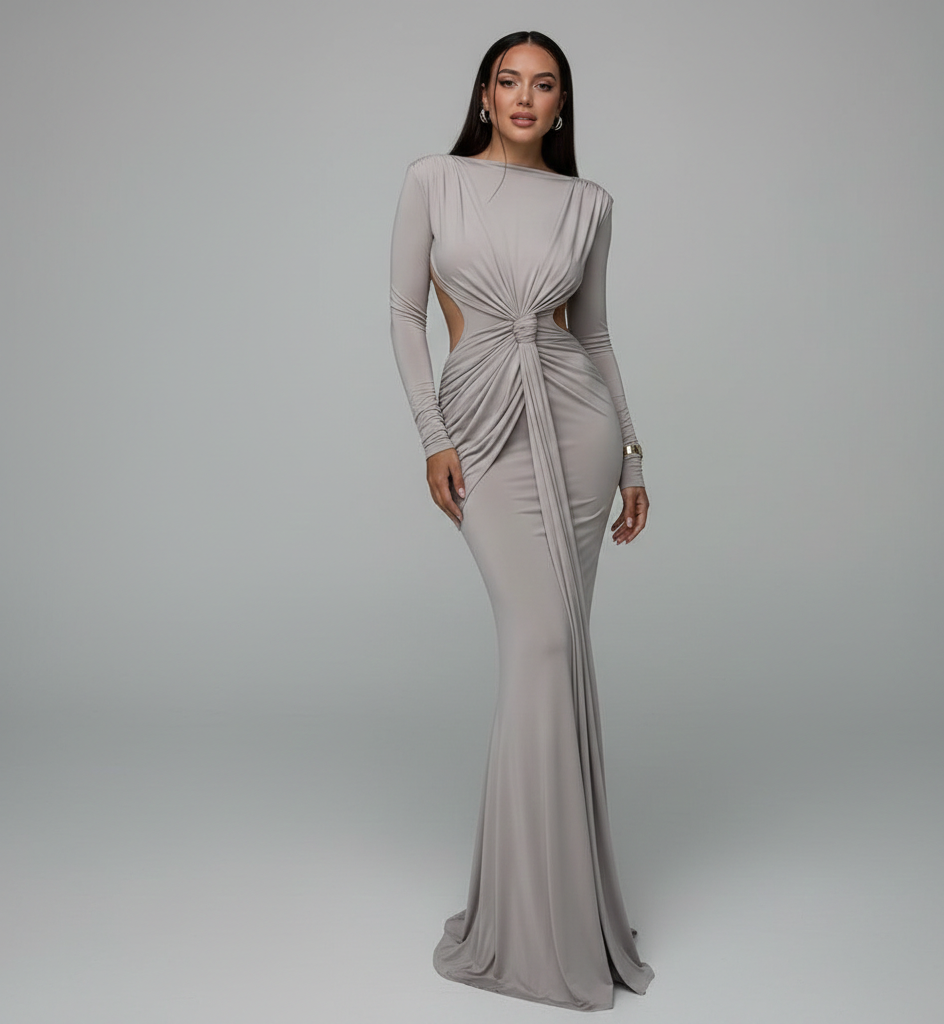 Vestido Lúmina – Slim de Manga Larga