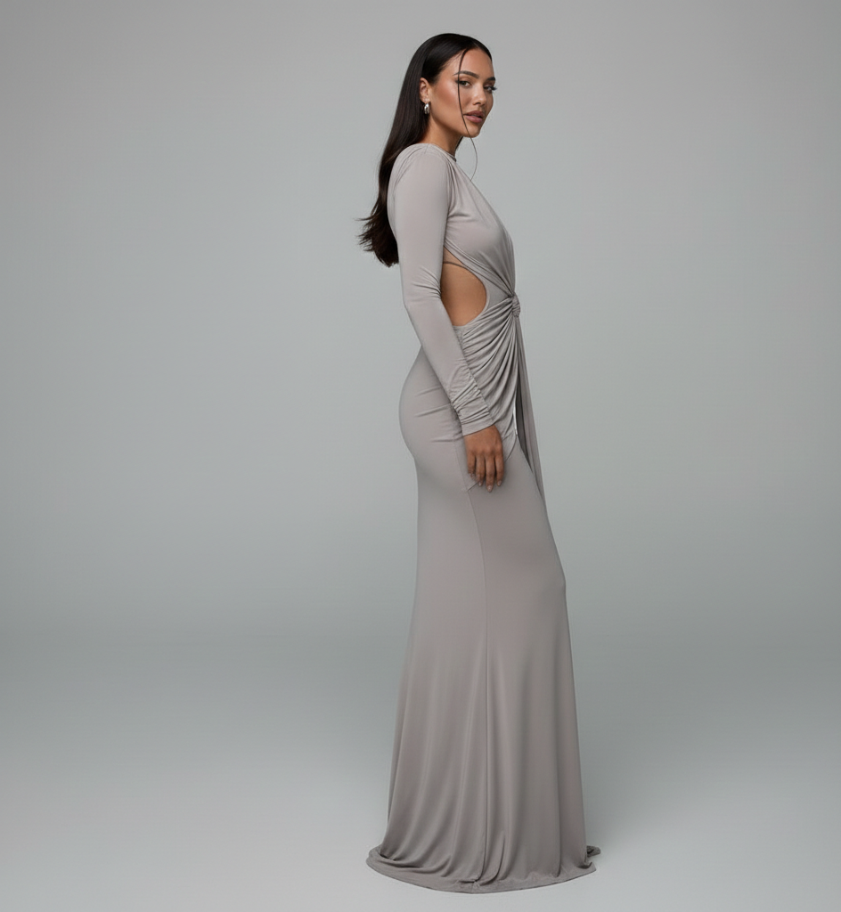 Vestido Lúmina – Slim de Manga Larga