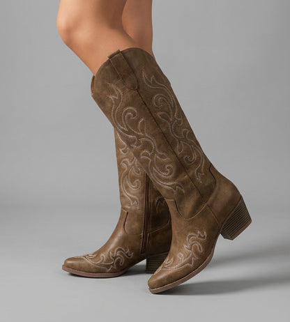 Bottes Western Brodées