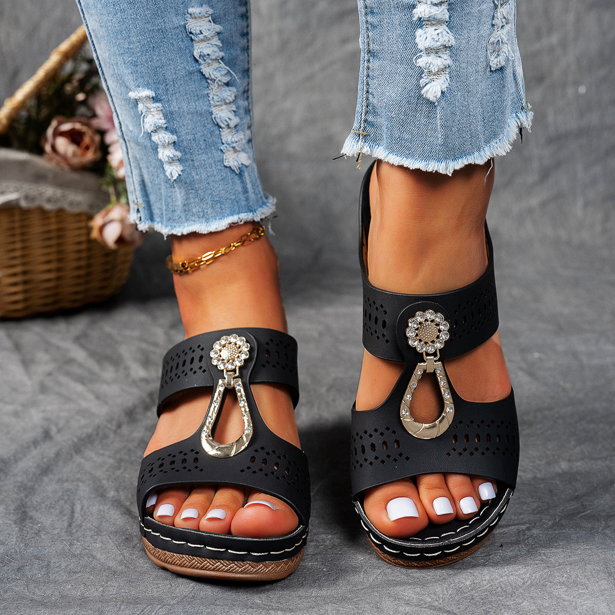 Isabella™ | Sandales orthopédiques confortables à talons hauts