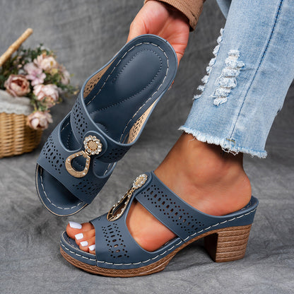 Isabella™ | Sandales orthopédiques confortables à talons hauts