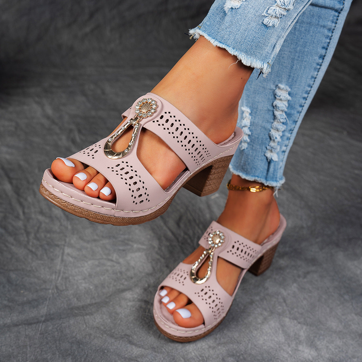 Isabella™ | Sandales orthopédiques confortables à talons hauts