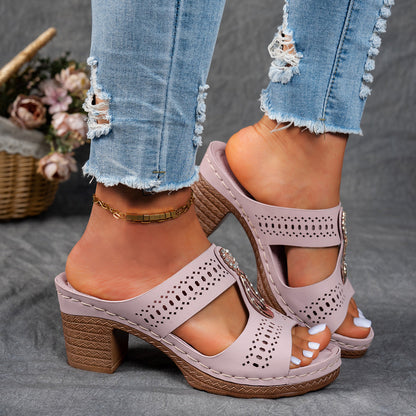 Isabella™ | Sandales orthopédiques confortables à talons hauts