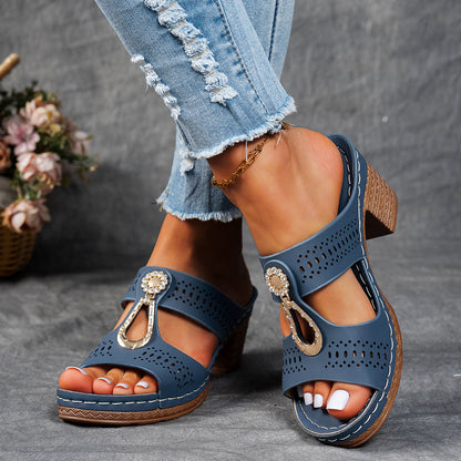 Isabella™ | Sandales orthopédiques confortables à talons hauts