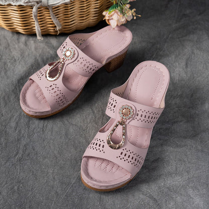 Isabella™ | Sandales orthopédiques confortables à talons hauts