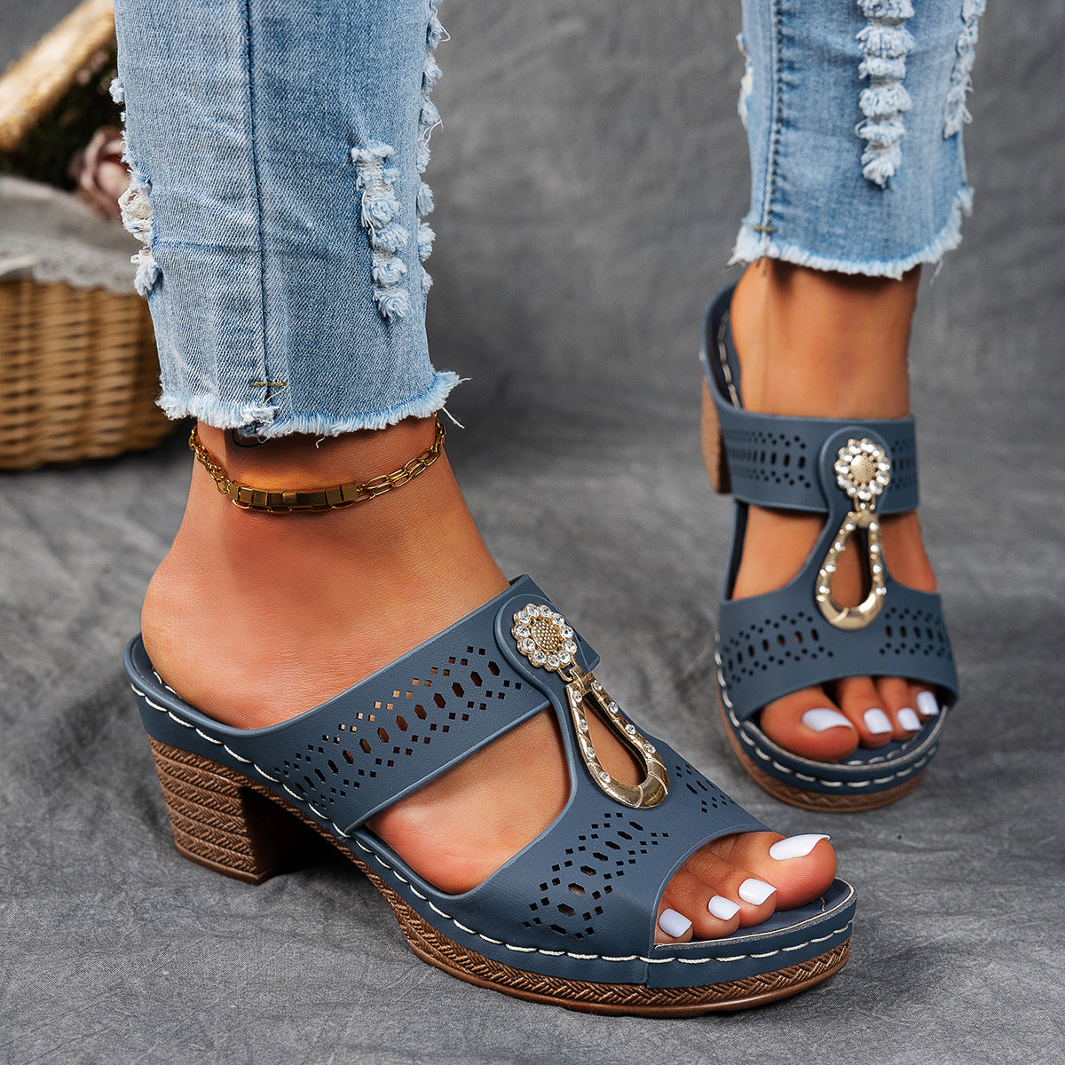 Isabella™ | Sandales orthopédiques confortables à talons hauts