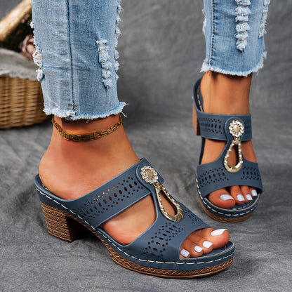 Isabella™ | Sandales orthopédiques confortables à talons hauts