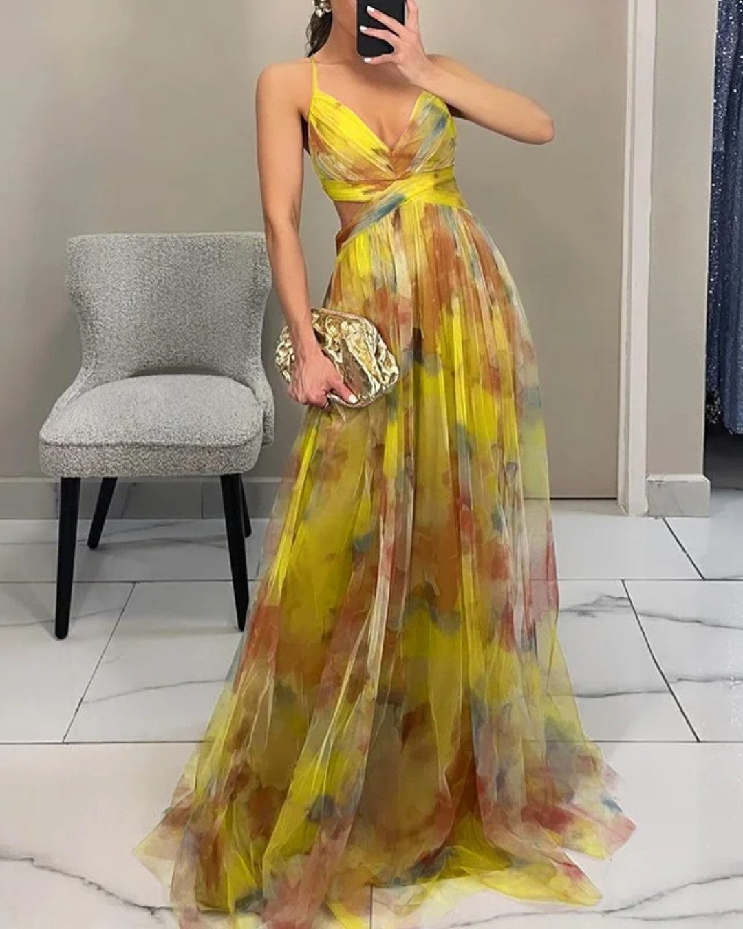 Robe longue Élégance florale ÉDITION LIMITÉE !