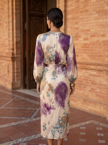 Valeria : robe à encolure en V