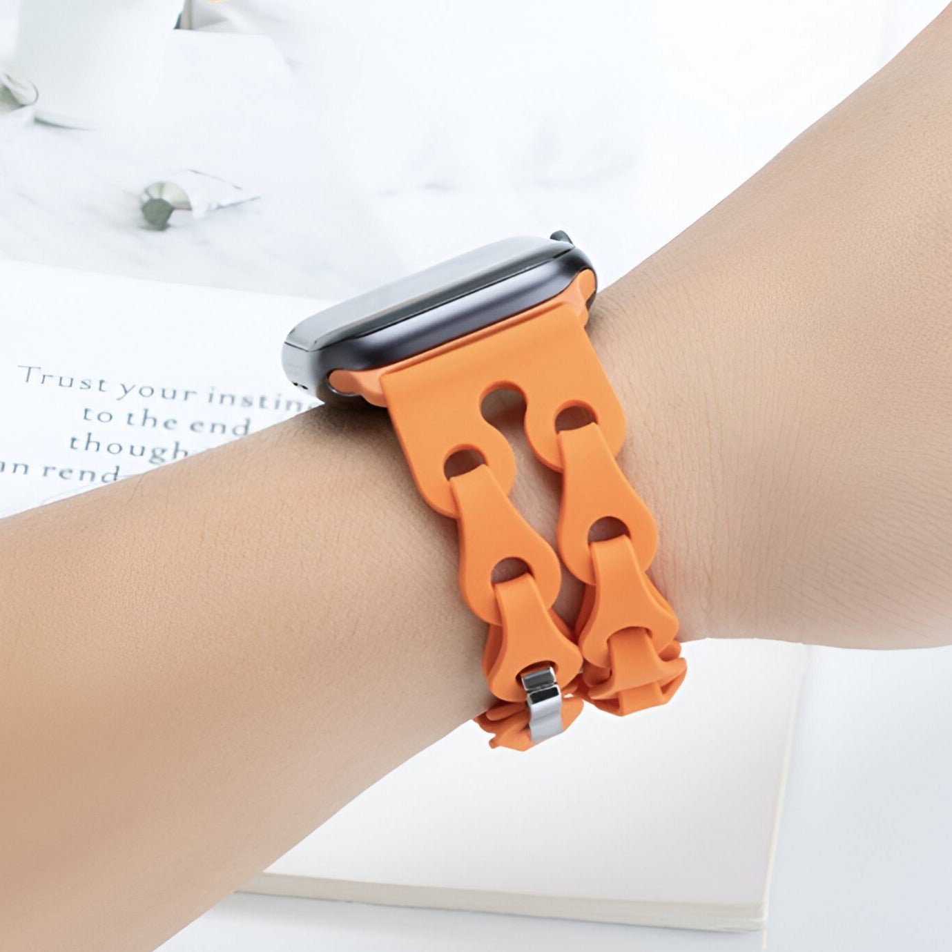 Pulsera para Apple Watch, de silicona, unisex, modelo Vexa