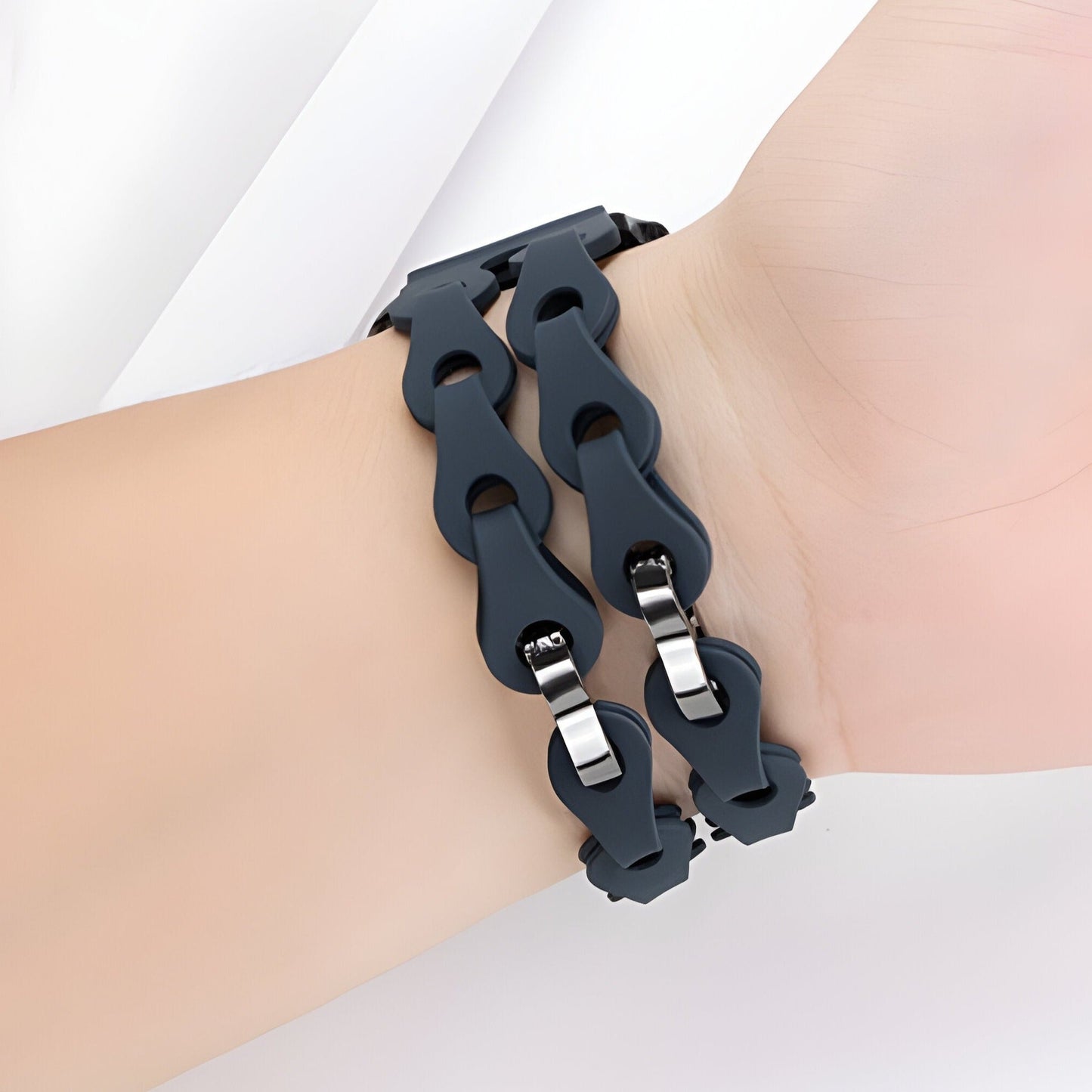 Pulsera para Apple Watch, de silicona, unisex, modelo Vexa