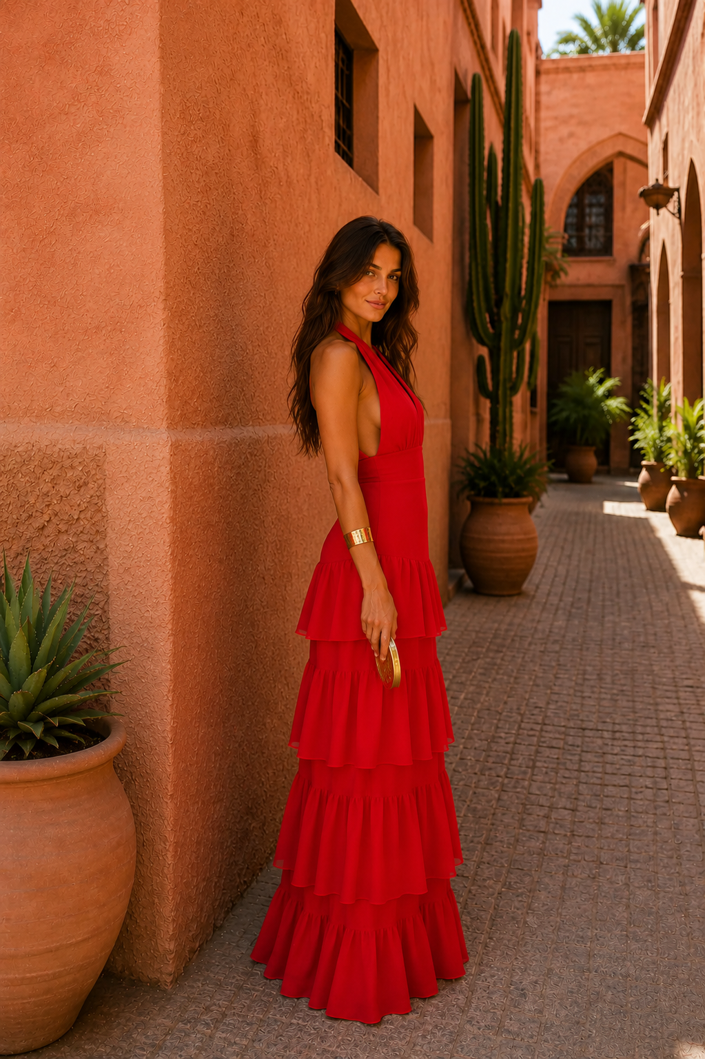Robe Manila rouge